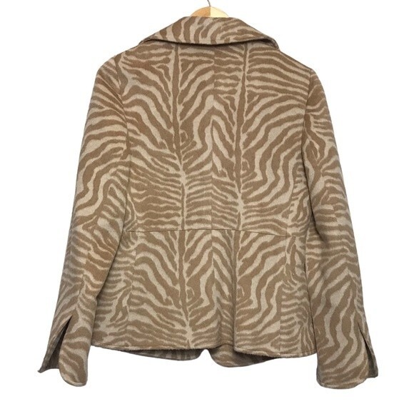 Carlisle‎ Celebrity Animal Print Angora/Wool Blazer - Picture 2 of 8